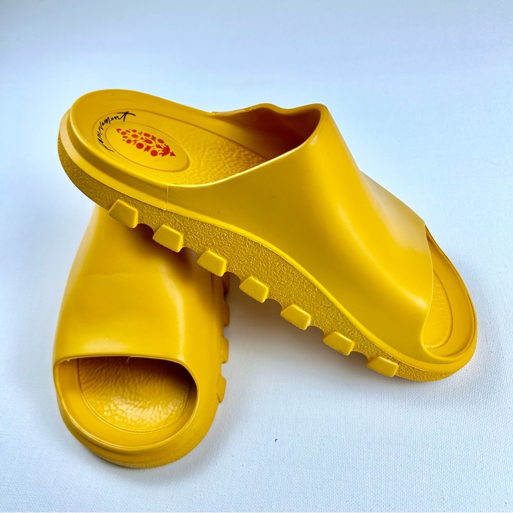 FP Movement by Free People Yellow Foam Slide Sandals 37/38 (f0080) - Picture 2 of 7